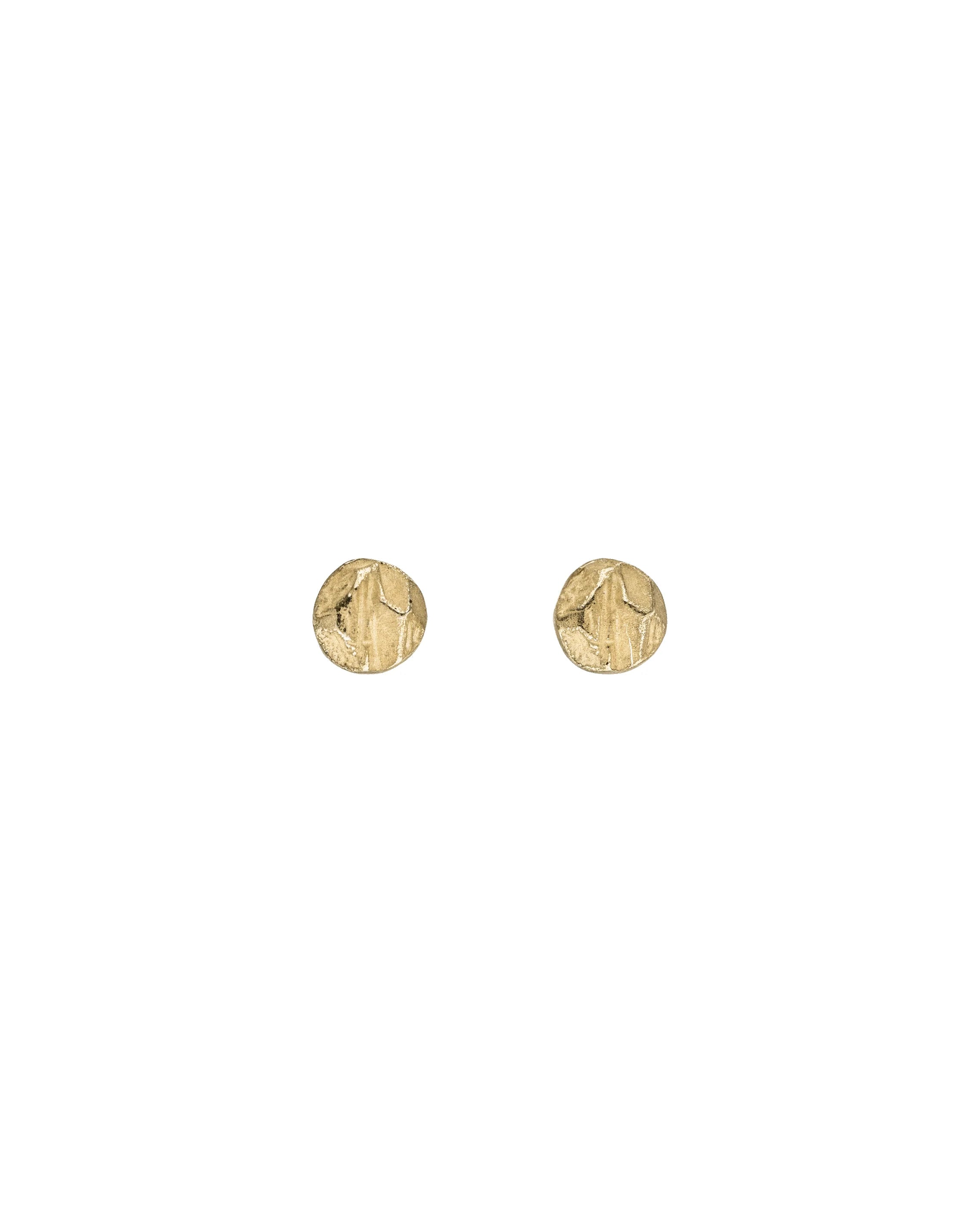 STONE - Ohrringe Gold - Small Ohrstecker Gelbgold 585