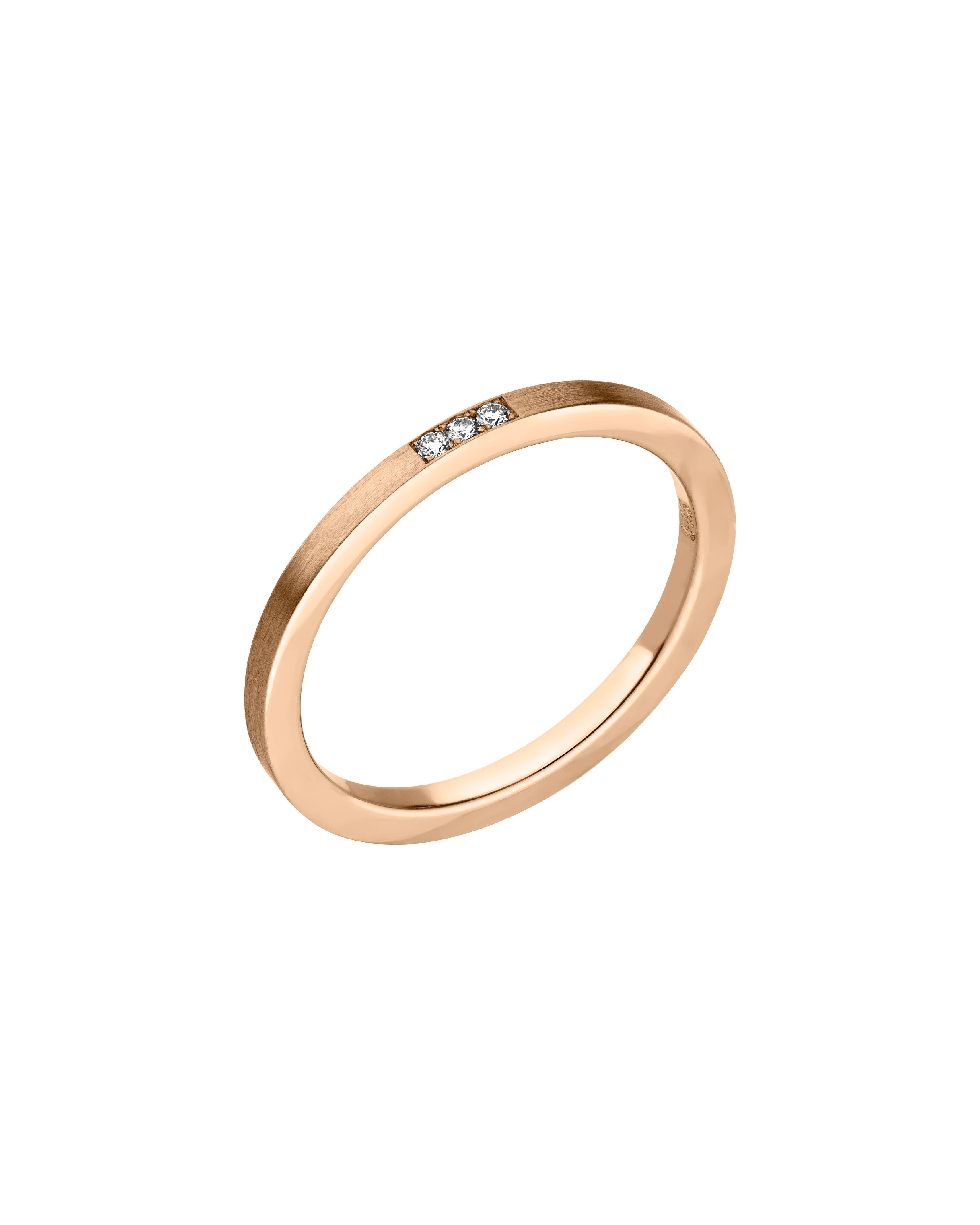 FINA SQUARE - Verlobungsring Rosegold - Ring Roségold 585