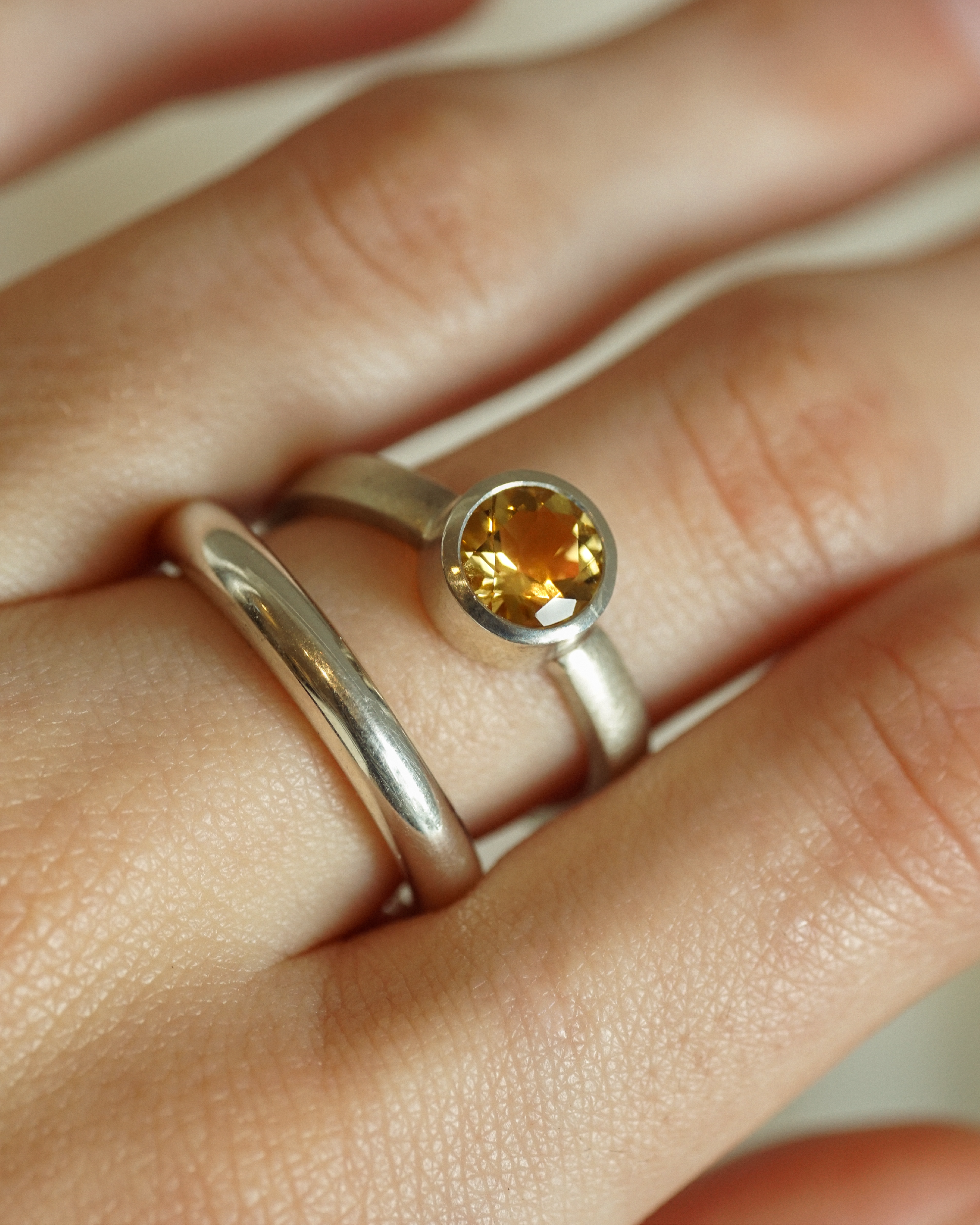 CIELO - Gold Ring mit Stein - Gelbgold 585