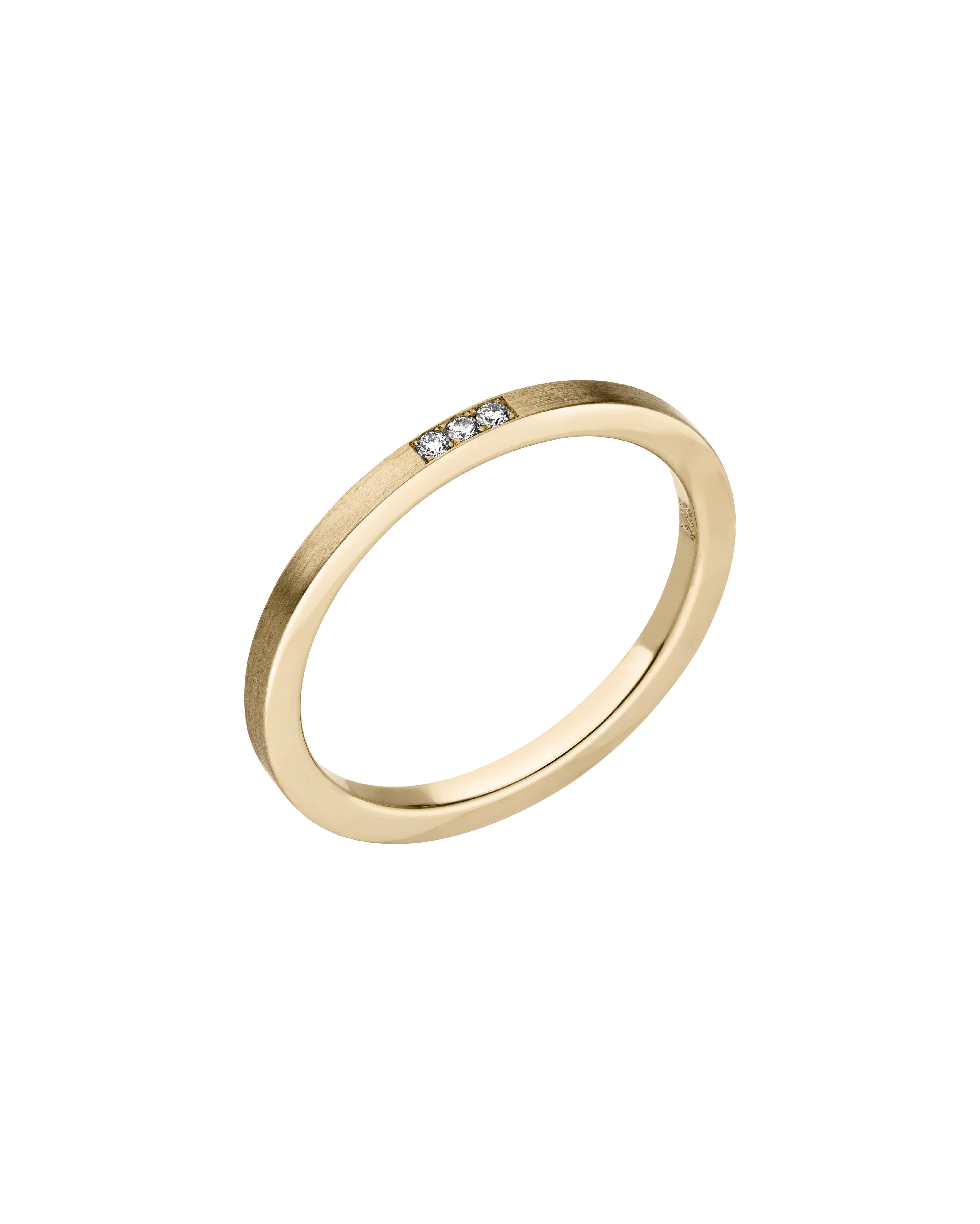 FINA Square Ring Gelbgold 750