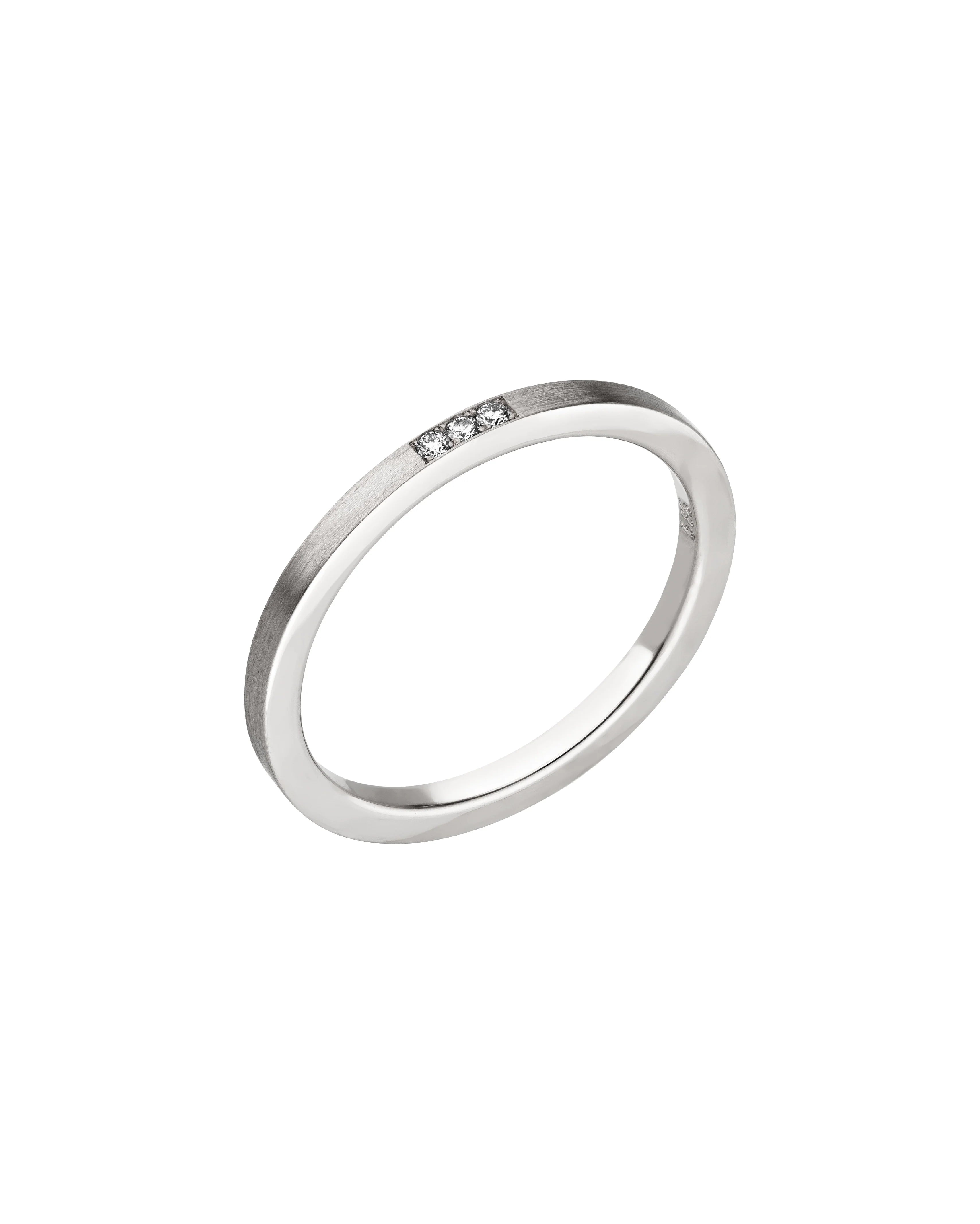 FINA SQUARE - Weißgold Verlobungsring - Ring Weißgold 585
