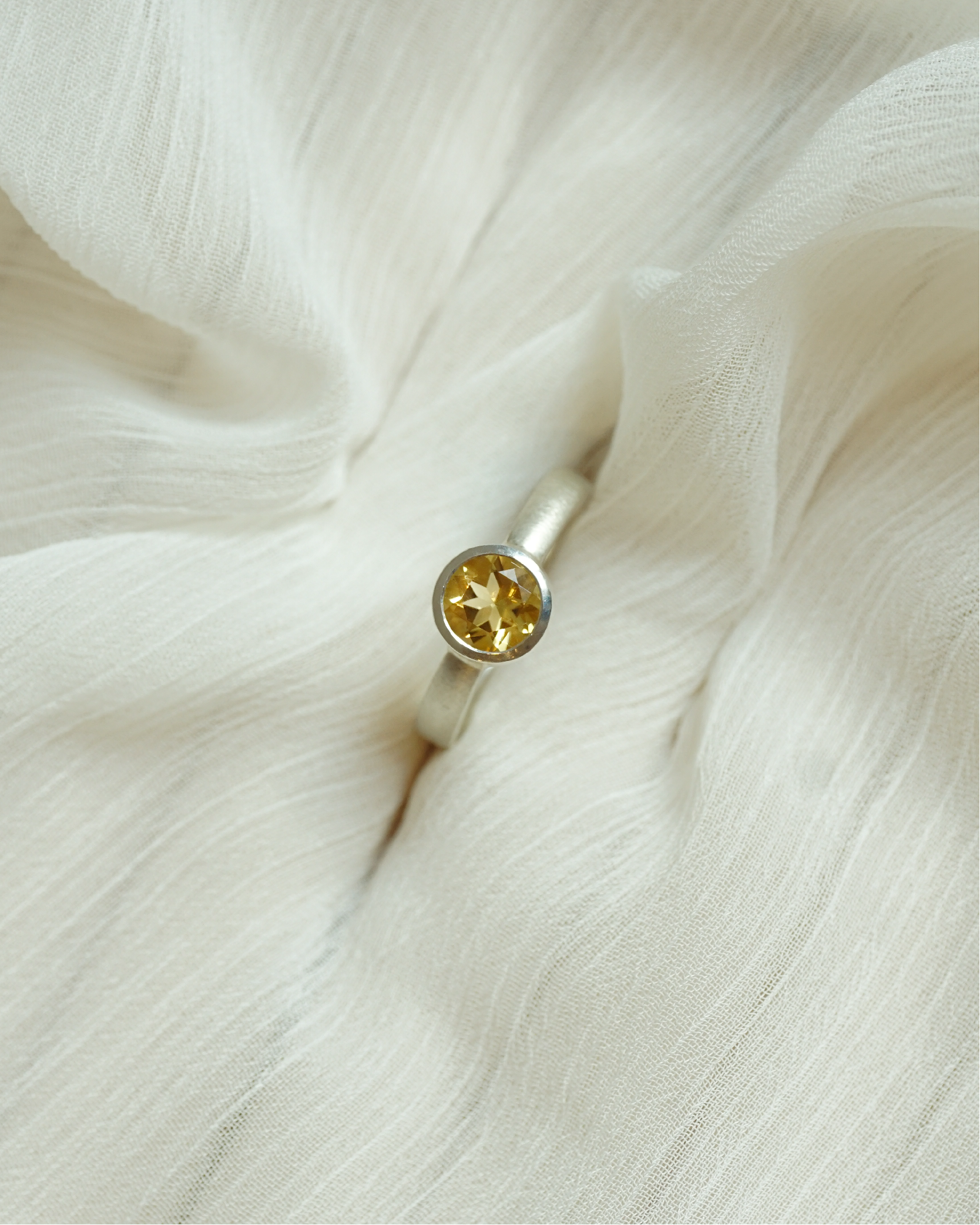 CIELO - Gold Ring mit Stein - Gelbgold 585